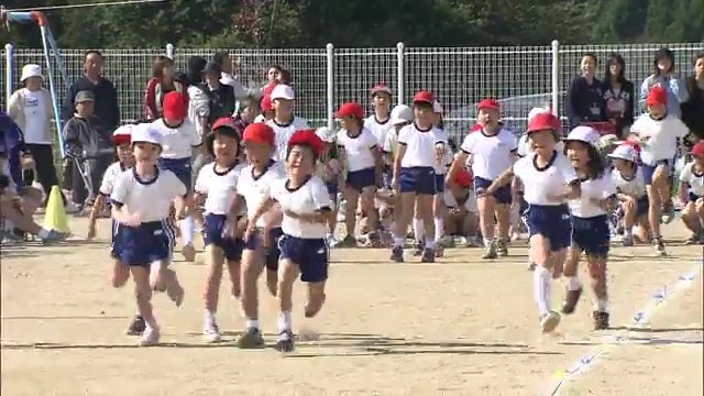 2011年10月　仮校舎での運動会