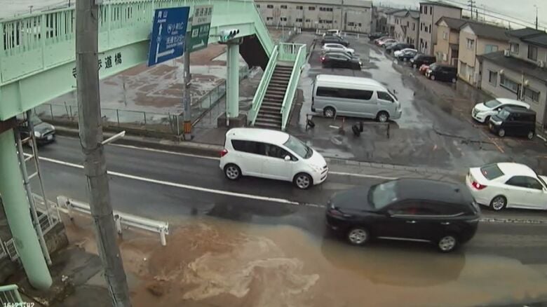 2024年1月1日地震直後(提供:寺尾朝日通自治会)