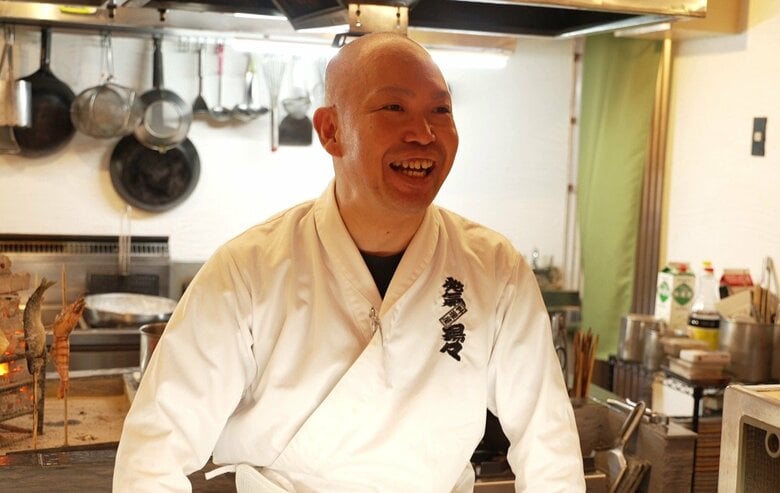 店主・濵﨑裕之さん　店名の由来は相撲の「はっけよい」から