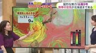 【菅井さんの天気予報 6日(月)】台風9号は北海道から遠くても影響あり！梅雨前線を北に押し上げて今週後半は蒸し暑くザーザー降りの雨に