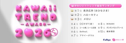 急上昇ワードは「M!LK」、「モナキ」、デコアイテムの「めじるしアクセサリー」！「フリューかわいいトレンド大賞 2026年上期」を発表／Z世代熱中の「M!LK」「モナキ」の魅力とは？人気を深堀り調査！