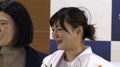 「第一線を退く」柔道・角田夏実選手が報道陣に“感謝の巴投げ”　フジテレビ柔道担当記者も金メダリストの技体験