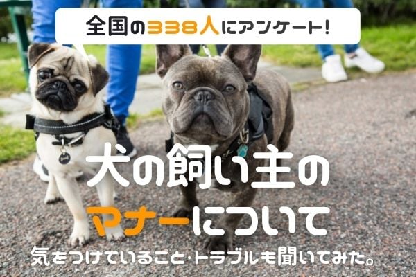 犬 の飼い主のマナーが悪いと思った人は91 1 排泄物の処理 ノーリード に関する意見が多数 好感が持てる飼い主のエピソードも 338人アンケート