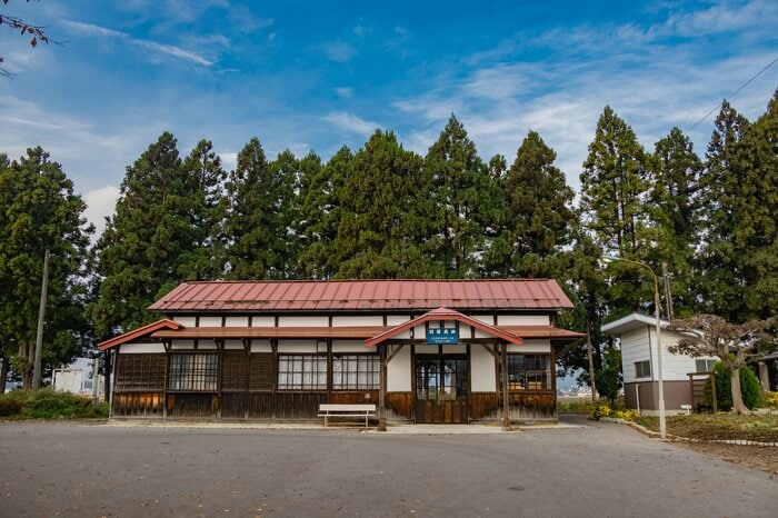 山形鉄道羽前成田駅(2025年11月撮影)
