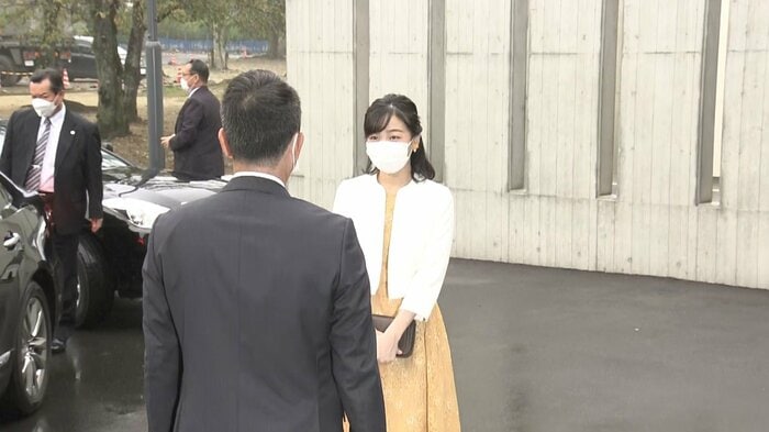 馬術競技場に到着された佳子さま(午前10時半ごろ 栃木・那須塩原市)