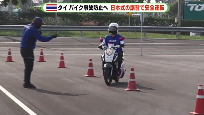 スラロームに挑むプラさん