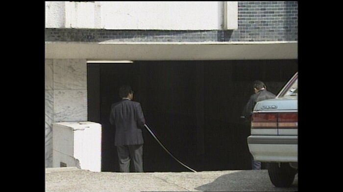 矢野が現行犯逮捕された赤坂の半地下駐車場 1995年4月