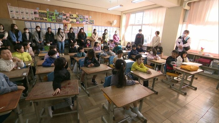 大富士小学校で行われた防災授業