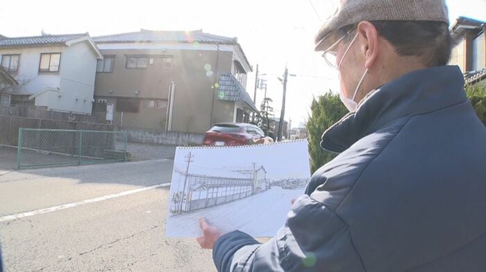 かつて醤油工場があった場所は駐車場に