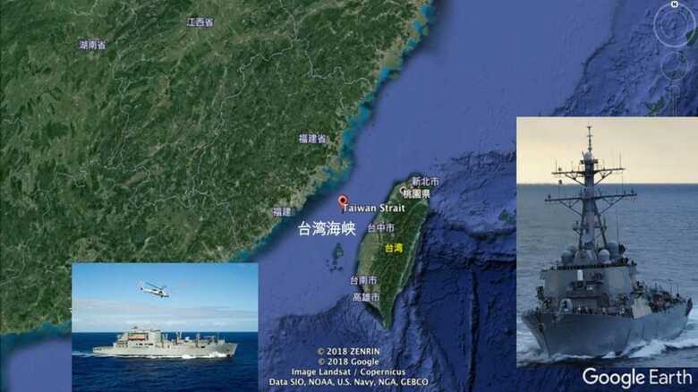 米海軍イージス艦、台湾海峡通過　台湾は米本土防衛の“目”か｜FNNプライムオンライン