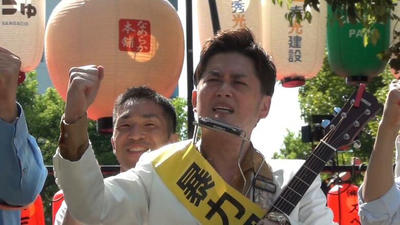 「トクリュウ」排除を呼びかけ お笑い芸人・AMEMIYAさんがオリジナルソング披露｜FNNプライムオンライン