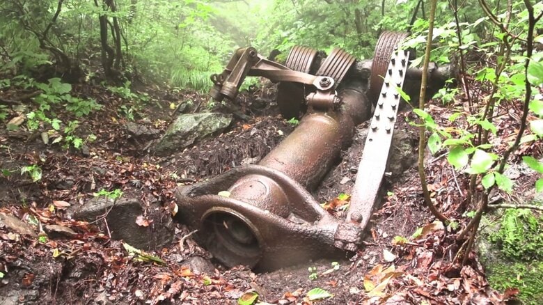 “歴史の証人”B29の着陸装置の一部　墜落から80年を経て男鹿・本山で発見　「戦争の記憶」を未来へつなぐ強いメッセージ【秋田発】｜FNNプライムオンライン