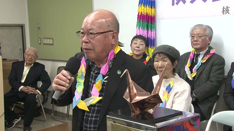 田中会長は「待ちに待ったノーベル平和賞」と語った