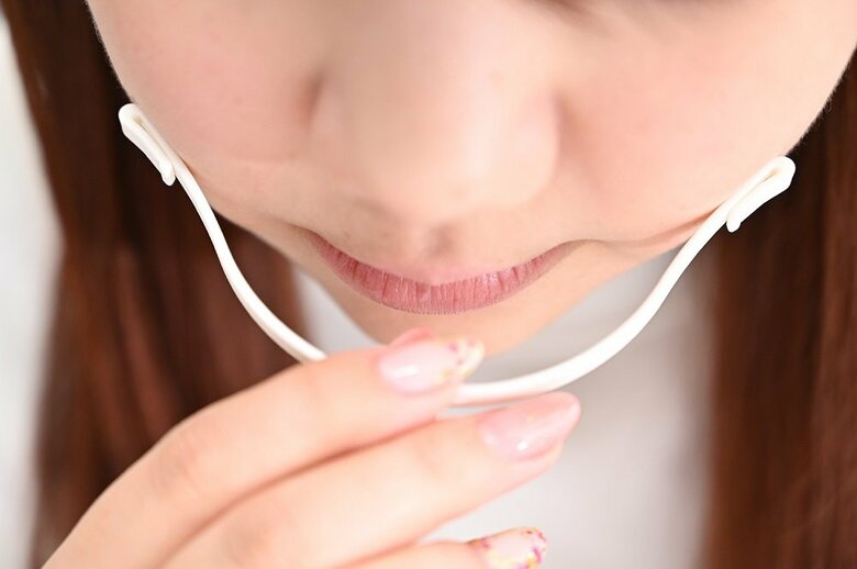 最適な口元の空間を確保するのに試行錯誤