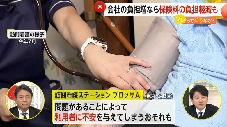 「利用者に不安を与えてしまうおそれ」を懸念する東京・足立区の訪問看護会社