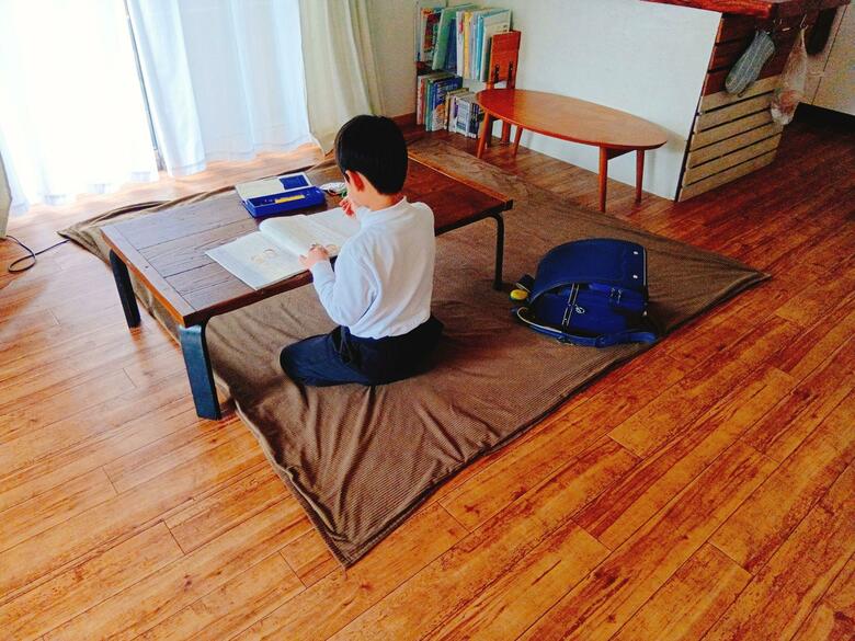 勉強はリビングで