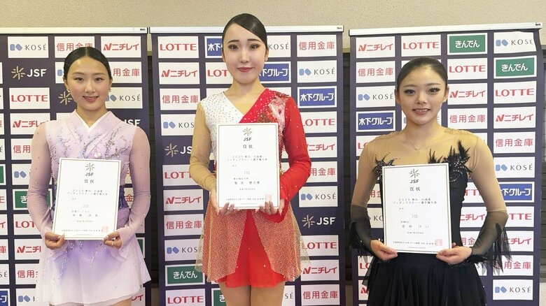 シニア女子表彰台（東北・北海道選手権）