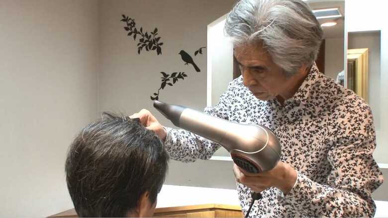 大場さん本人による当時の再現