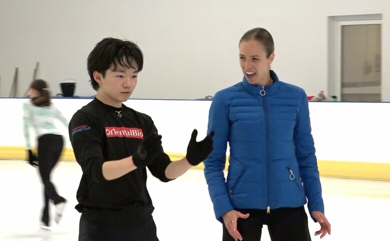 コストナーさんから指導を受けた鍵山