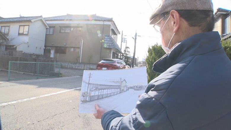 かつて醤油工場があった場所は駐車場に