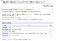 千葉県 高齢者向け新型コロナワクチンの市町村配分を決定 
