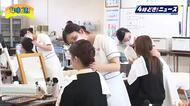 3年間の学びを保護者に施術で披露　日章学園高校で感謝のビューティーサロン