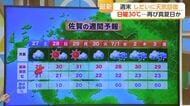 大雨ピーク過ぎる　週末は天気回復も土砂災害に注意【佐賀県】