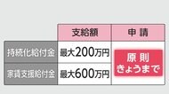 事業者支援 申請締め切りへ 持続化給付金など