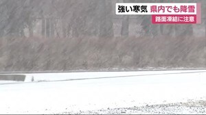 静岡県内でも降雪 路面凍結に注意を