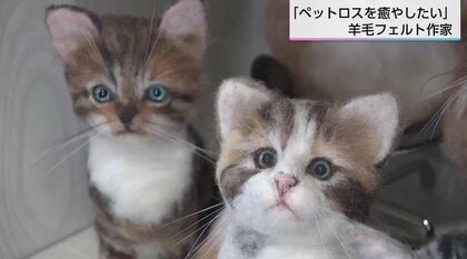 針一本で「命の気配」を紡ぐ ペットロスに寄り添う羊毛フェルト作家