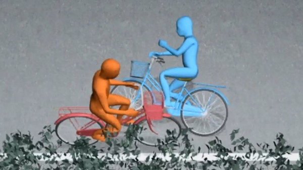 車と自転車の接触事故 けが なし 男性