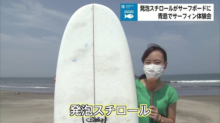 一見、普通のサーフボードに見えるが…