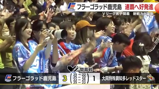 大勢の観客の声援が勝利を呼び込んだ