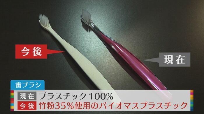 歯ブラシの素材を変更