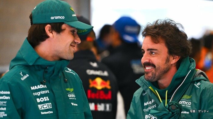 ランス・ストロール（左）フェルナンド・アロンソ（右）