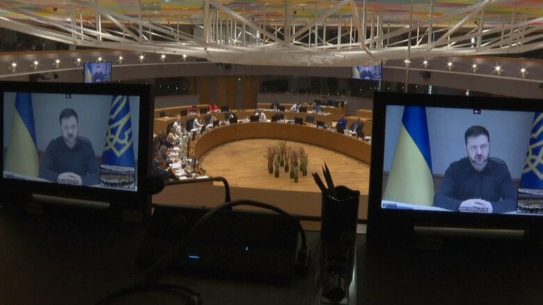 ゼレンスキー氏、ウクライナ支援停滞に危機感　「ウクライナの平和はヨーロッパの平和」と訴え結束の重要性強調｜FNNプライムオンライン