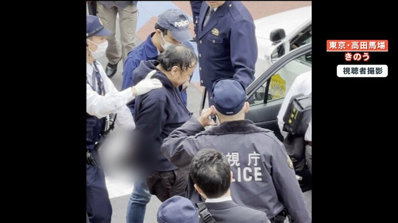 【独自】｢スマホで被害者を撮影していた｣動画配信中の女性（22）刺され死亡　高野健一容疑者（42）連行の瞬間　犯行直後の“異様な行動”｜FNNプライムオンライン