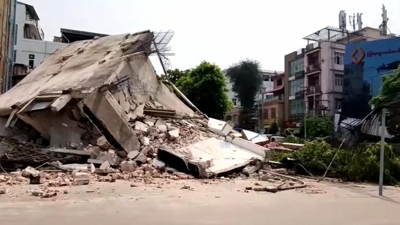 ミャンマー大地震で日本人1人と連絡取れず…崩壊した建物に居住　外務省｜FNNプライムオンライン