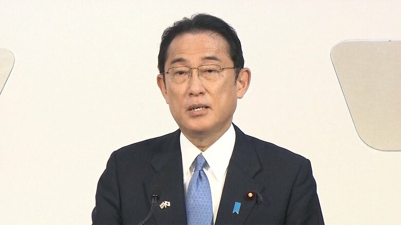 【速報】岸田首相が金融街シティで講演　「岸田に投資を！」と呼びかけ｜FNNプライムオンライン