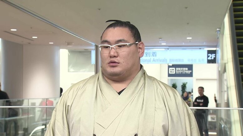 「相撲が世界的に広がっていますね」ロンドン公演優勝の豊昇龍が帰国…11月九州場所で横綱として初優勝へ「頑張りたい」｜FNNプライムオンライン