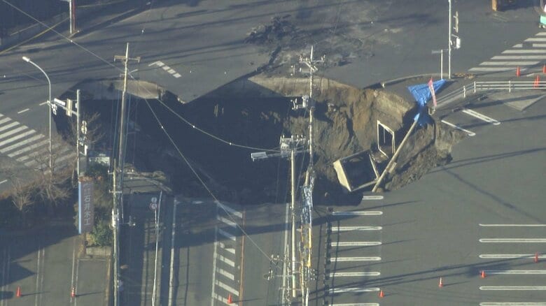 埼玉では道路下の空洞露わに…名古屋でも過去“下水道管の破損”が原因とみられる陥没事故 市が講じている対策は｜FNNプライムオンライン