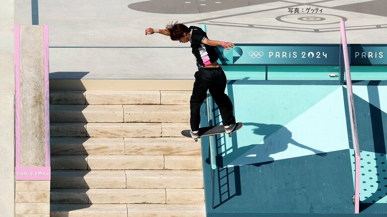 決勝ラン1回目での堀米選手