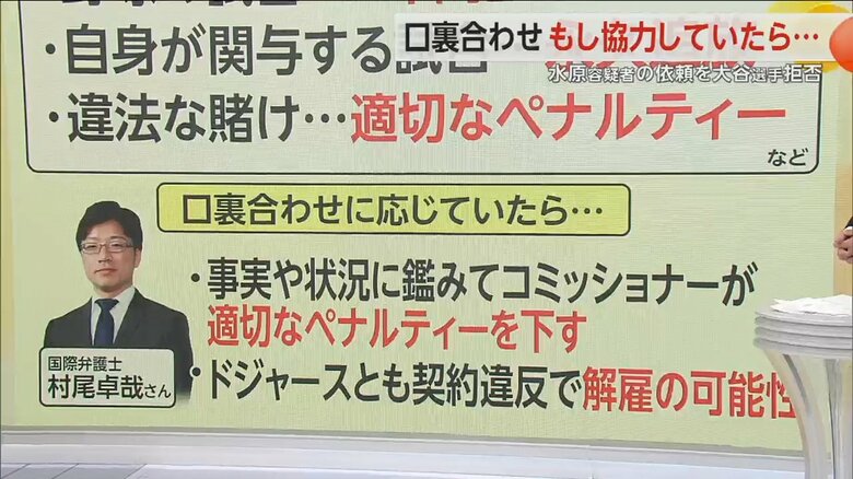 口裏合わせをしていた場合のペナルティに関する村尾弁護士の指摘