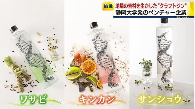 商品化を目指す3種類のジン