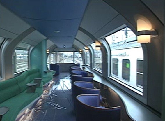 ラウンジカーからの眺めも圧巻