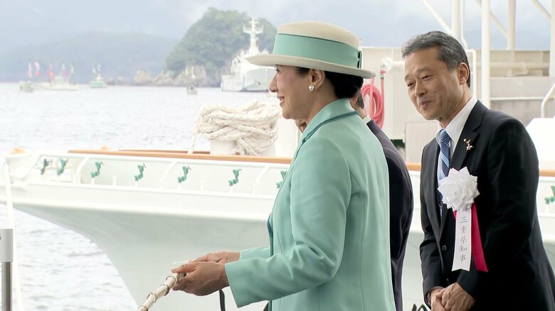 水産高校の生徒との懇談（三重・南伊勢町）