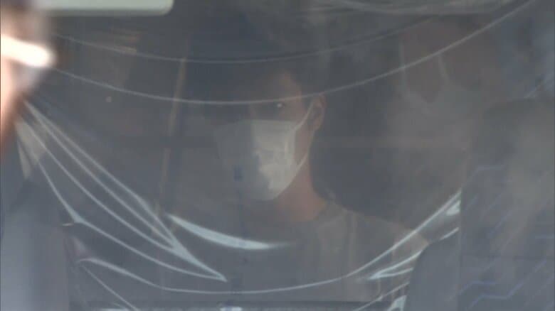 送検される栗原弘樹容疑者（34）