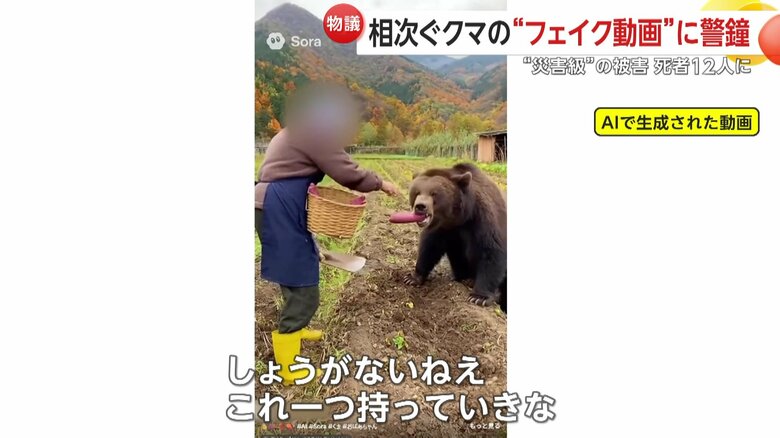 SNSに投稿された別の動画