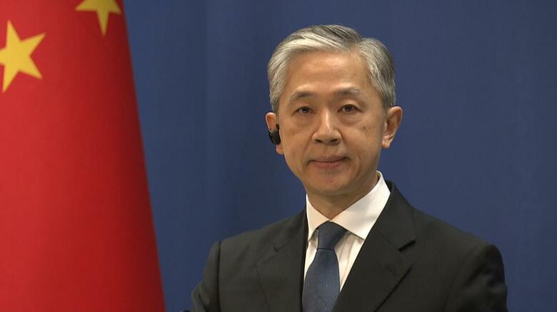 中国外務省の汪文斌報道官　2022年1月13日
