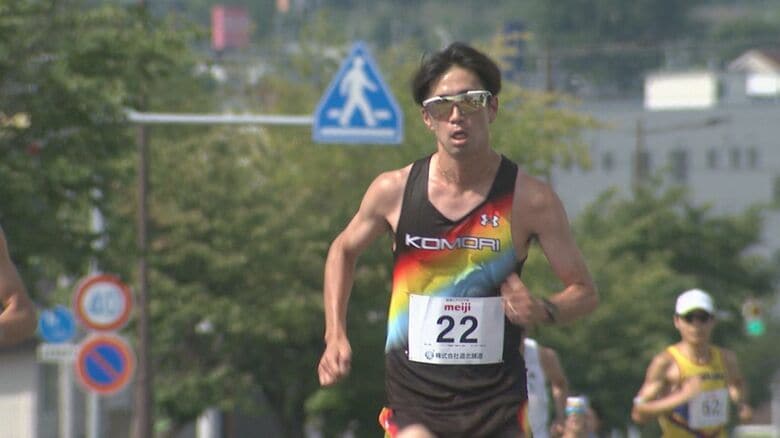 士別ハーフマラソンを走る柴田拓真選手
